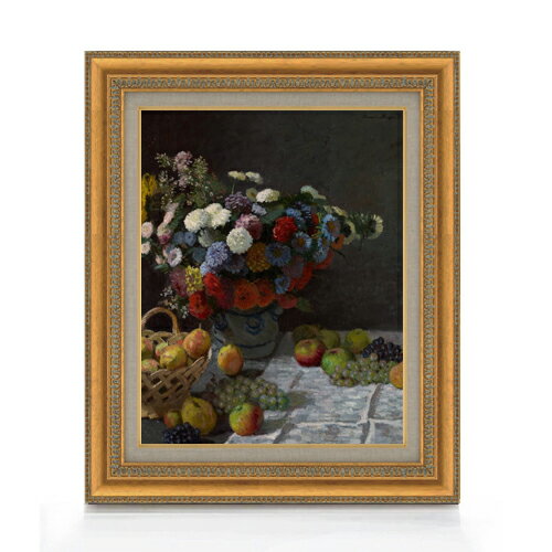 絵自体（キャンバス）の大きさ　410×318mm 【お届け日数】 ご注文日から　8-12日以内　に到着いたします。 ※一部在庫商品は早期出荷可能の場合がございます。 お急ぎに際は別途Eメールにてお問い合わせください。 お問い合わせメールアドレス 　shopmaster@artrest.jp 【留意事項】 ※注文個数によりお届け日が変わることがあります。 ※直筆仕上げ商品のため色彩が若干異なる場合がございますので 予めご了承くださいませ。 絵画 販売 インテリア 油絵 油彩 壁掛け 複製画 風景画 ゴッホ モネ ルノワール その他 静物画 肖像画 アート プレゼント 開業祝い 退職祝い 新築祝い 玄関 リビングアート 風水 縁起 フレーム 贈り物クロード・モネ Still