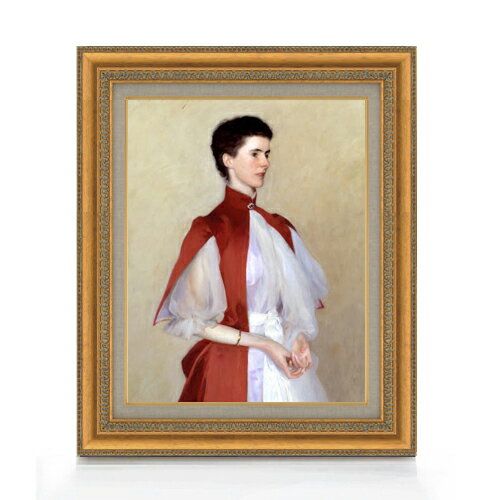 【油絵 直筆仕上げ】サージェント Portrait of Mrs Robert Harrison F6 【額入り】 絵画 販売 6号 油彩 人物画 558×467mm 複製画 送料無料 プレゼント ギフト 開店祝い 開業祝い 退職祝い 新築祝い リビング 玄関 モダン アートフレーム 壁掛け