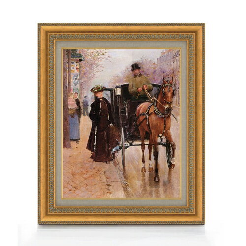 ジャン・ベロー Photogravure aquarellee F6  絵画 販売 6号 油彩 風景画 558×467mm 複製画 送料無料 プレゼント ギフト 開店祝い 開業祝い 退職祝い 新築祝い リビング 玄関 モダン アートフレーム 壁掛け
