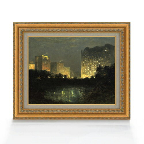 【油絵 直筆仕上げ】デリック The PlazaWilliam F6 【額入り】 絵画 販売 6号 油彩 風景画 558×467mm 複製画 送料無料 プレゼント ギフ..