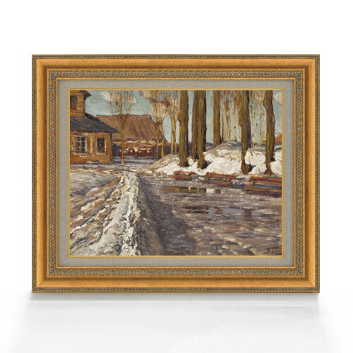 【油絵 直筆仕上げ】プルヴィティス In Viesturdrzs F6 【額入り】 絵画 販売 6号 油彩 風景画 554×463..