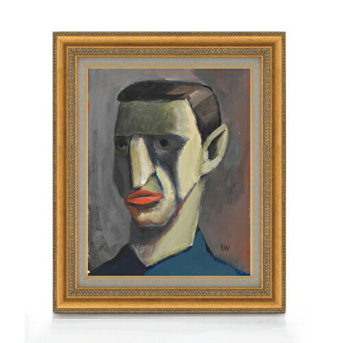 Rakuten - 【油絵 直筆仕上げ】ウィーナー オネ・ティテル4 F6 【額入り】 絵画 販売 6号 油彩 抽象画 558×467mm 複製画 送料無料 プレゼント ギフト 開店祝い 開業祝い 退職祝い 新築祝い リビング 玄関 モダン アートフレーム 壁掛け
