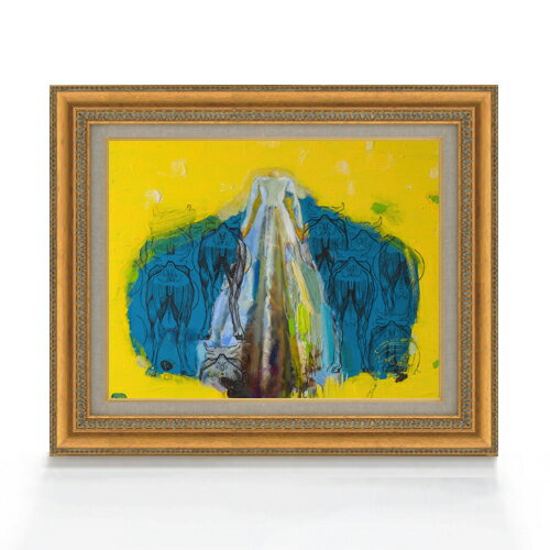 乐天商城 - 【油絵 直筆仕上げ】ペースケ カルジュセ・リュウ F6 【額入り】 絵画 販売 6号 油彩 抽象画 558×467mm 複製画 送料無料 プレゼント ギフト 開店祝い 開業祝い 退職祝い 新築祝い リビング 玄関 モダン アートフレーム 壁掛け
