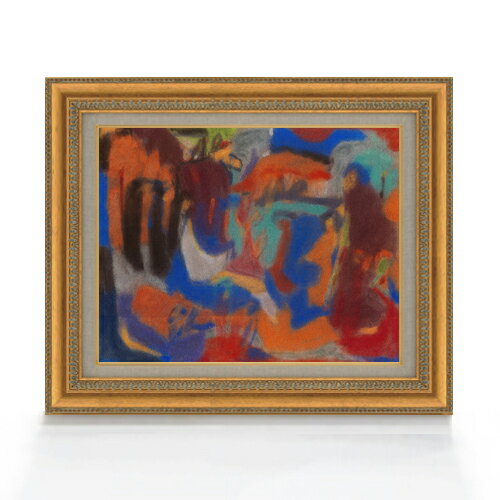 Rakuten - 【油絵 直筆仕上げ】ヘルツェル フィギュラーレ・コンポジション F6 【額入り】 絵画 販売 6号 油彩 抽象画 558×467mm 複製画 送料無料 プレゼント ギフト 開店祝い 開業祝い 退職祝い 新築祝い リビング 玄関 モダン アートフレーム 壁掛け