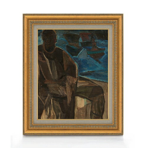 【油絵 直筆仕上げ】ペルメケ オーステンデのフィッサー F6 【額入り】 絵画 販売 6号 油彩 抽象画 558×467mm 複製画 送料無料 プレゼント ギフト 開店祝い 開業祝い 退職祝い 新築祝い リビング 玄関 モダン アートフレーム 壁掛け