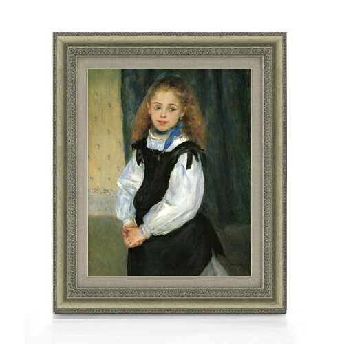 絵自体（キャンバス）の大きさ　410×318mm 表面アクリル透明保護板　額縁吊り紐　付属 ※一部在庫商品は早期出荷可能の場合がございます。 お急ぎに際は別途Eメールにてお問い合わせください。 お問い合わせメールアドレス 　shopmaster@artrest.jp 【留意事項】 ※注文個数によりお届け日が変わることがあります。 ※直筆仕上げ商品のため色彩が若干異なる場合がございますので 予めご了承くださいませ。 絵画 販売 インテリア 油絵 油彩 壁掛け 複製画 風景画 ゴッホ モネ ルノワール その他 静物画 肖像画 アート プレゼント 開業祝い 退職祝い 新築祝い 玄関 リビングアート 風水 縁起 フレーム 贈り物ルノワール ルグラン嬢