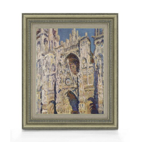 樂天商城 - 【油絵 直筆仕上げ】クロード・モネ ルーアン大聖堂、昼 F6 【額入り】 絵画 販売 6号 油彩 風景画 558×467mm 複製画 送料無料 プレゼント ギフト 開店祝い 開業祝い 退職祝い 新築祝い リビング 玄関 モダン アートフレーム 壁掛け