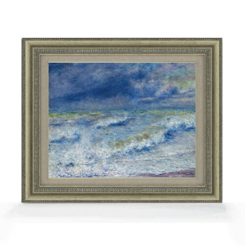 絵自体（キャンバス）の大きさ　410×318mm 表面アクリル透明保護板　額縁吊り紐　付属 ※一部在庫商品は早期出荷可能の場合がございます。 お急ぎに際は別途Eメールにてお問い合わせください。 お問い合わせメールアドレス 　shopmaster@artrest.jp 【留意事項】 ※注文個数によりお届け日が変わることがあります。 ※直筆仕上げ商品のため色彩が若干異なる場合がございますので 予めご了承くださいませ。 絵画 販売 インテリア 油絵 油彩 壁掛け 複製画 風景画 ゴッホ モネ ルノワール その他 静物画 肖像画 アート プレゼント 開業祝い 退職祝い 新築祝い 玄関 リビングアート 風水 縁起 フレーム 贈り物ルノワール 波