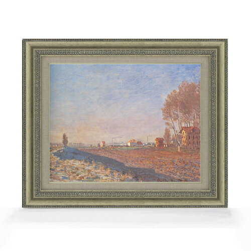 絵自体（キャンバス）の大きさ　410×318mm 表面アクリル透明保護板　額縁吊り紐　付属 ※一部在庫商品は早期出荷可能の場合がございます。 お急ぎに際は別途Eメールにてお問い合わせください。 お問い合わせメールアドレス 　shopmaster@artrest.jp 【留意事項】 ※注文個数によりお届け日が変わることがあります。 ※直筆仕上げ商品のため色彩が若干異なる場合がございますので 予めご了承くださいませ。 絵画 販売 インテリア 油絵 油彩 壁掛け 複製画 風景画 ゴッホ モネ ルノワール その他 静物画 肖像画 アート プレゼント 開業祝い 退職祝い 新築祝い 玄関 リビングアート 風水 縁起 フレーム 贈り物クロード・モネ コロンブの平原、雪