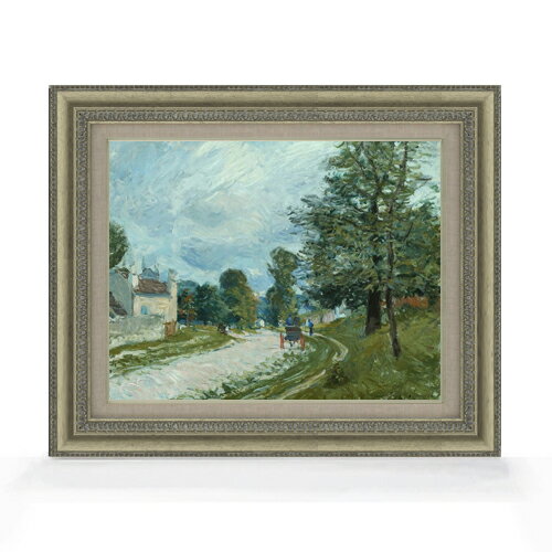 樂天商城 - 【油絵 直筆仕上げ】シスレー ターンロード F6 【額入り】 絵画 販売 6号 油彩 風景画 558×467mm 複製画 送料無料 プレゼント ギフト 開店祝い 開業祝い 退職祝い 新築祝い リビング 玄関 モダン アートフレーム 壁掛け