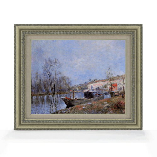 絵自体（キャンバス）の大きさ　410×318mm 表面アクリル透明保護板　額縁吊り紐　付属 ※一部在庫商品は早期出荷可能の場合がございます。 お急ぎに際は別途Eメールにてお問い合わせください。 お問い合わせメールアドレス 　shopmaster@artrest.jp 【留意事項】 ※注文個数によりお届け日が変わることがあります。 ※直筆仕上げ商品のため色彩が若干異なる場合がございますので 予めご了承くださいませ。 絵画 販売 インテリア 油絵 油彩 壁掛け 複製画 風景画 ゴッホ モネ ルノワール その他 静物画 肖像画 アート プレゼント 開業祝い 退職祝い 新築祝い 玄関 リビングアート 風水 縁起 フレーム 贈り物シスレー モレへ向かう川辺の道