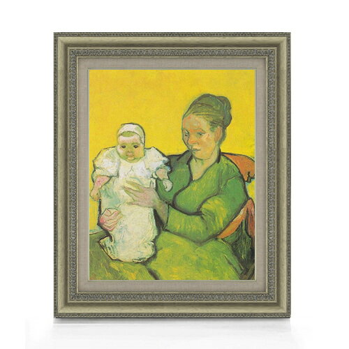 絵自体（キャンバス）の大きさ　410×318mm 表面アクリル透明保護板　額縁吊り紐　付属 ※一部在庫商品は早期出荷可能の場合がございます。 お急ぎに際は別途Eメールにてお問い合わせください。 お問い合わせメールアドレス 　shopmaster@artrest.jp 【留意事項】 ※注文個数によりお届け日が変わることがあります。 ※直筆仕上げ商品のため色彩が若干異なる場合がございますので 予めご了承くださいませ。 絵画 販売 インテリア 油絵 油彩 壁掛け 複製画 風景画 ゴッホ モネ ルノワール その他 静物画 肖像画 アート プレゼント 開業祝い 退職祝い 新築祝い 玄関 リビングアート 風水 縁起 フレーム 贈り物 -----------------------------------------------------------ゴッホ ルーラン夫人と赤ん坊