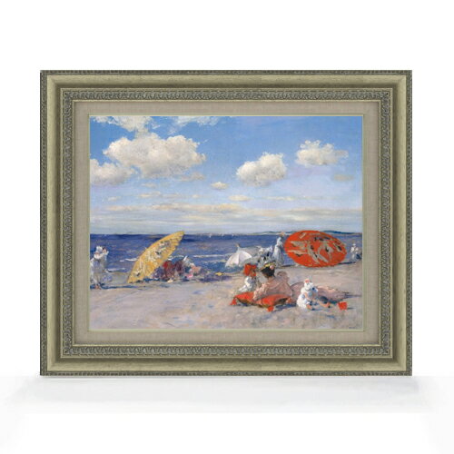 絵自体（キャンバス）の大きさ　410×318mm 表面アクリル透明保護板　額縁吊り紐　付属 ※一部在庫商品は早期出荷可能の場合がございます。 お急ぎに際は別途Eメールにてお問い合わせください。 お問い合わせメールアドレス 　shopmaster@artrest.jp 【留意事項】 ※注文個数によりお届け日が変わることがあります。 ※直筆仕上げ商品のため色彩が若干異なる場合がございますので 予めご了承くださいませ。 絵画 販売 インテリア 油絵 油彩 壁掛け 複製画 風景画 ゴッホ モネ ルノワール その他 静物画 肖像画 アート プレゼント 開業祝い 退職祝い 新築祝い 玄関 リビングアート 風水 縁起 フレーム 贈り物チェイス At the Seaside