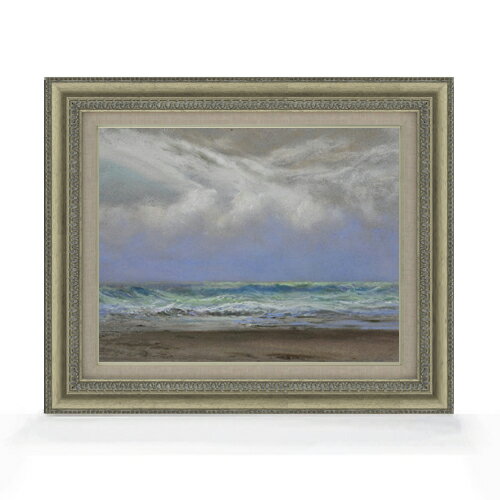 【油絵 直筆仕上げ】トライオン A Shift of Wind from East to Northwest F6 【額入り】 絵画 販売 6号 油彩 風景画 558×467mm 複製画 送料無料 プレゼント ギフト 開店祝い 開業祝い 退職祝い 新築祝い リビング 玄関 モダン アートフレーム 壁掛け