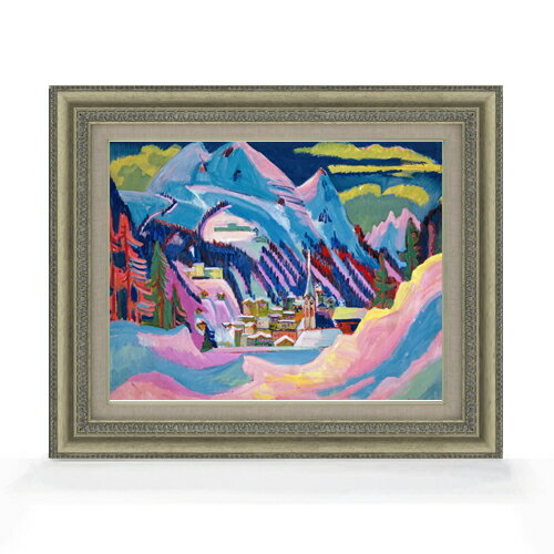 絵自体（キャンバス）の大きさ　410×318mm 表面アクリル透明保護板　額縁吊り紐　付属 ※一部在庫商品は早期出荷可能の場合がございます。 お急ぎに際は別途Eメールにてお問い合わせください。 お問い合わせメールアドレス 　shopmaster@artrest.jp 【留意事項】 ※注文個数によりお届け日が変わることがあります。 ※直筆仕上げ商品のため色彩が若干異なる場合がございますので 予めご了承くださいませ。 絵画 販売 インテリア 油絵 油彩 壁掛け 複製画 風景画 ゴッホ モネ ルノワール その他 静物画 肖像画 アート プレゼント 開業祝い 退職祝い 新築祝い 玄関 リビングアート 風水 縁起 フレーム 贈り物キルヒナー 冬のダボス。雪のダボス