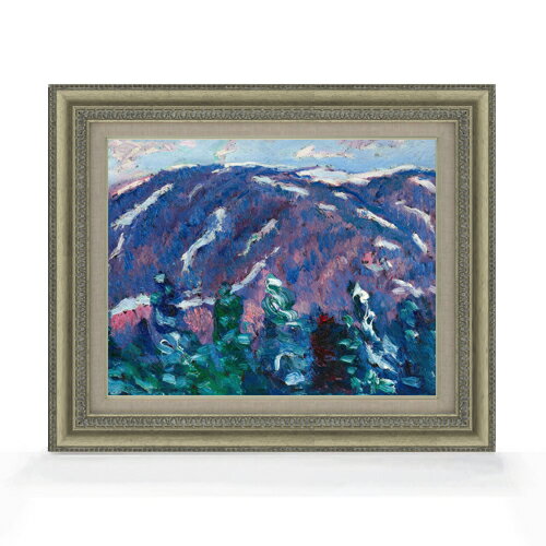 【油絵 直筆仕上げ】ハートリー 冬の歌、第3番 F6 【額入り】 絵画 販売 6号 油彩 抽象画 558×467mm 複製画 送料無料 プレゼント ギフト 開店祝い 開業祝い 退職祝い 新築祝い リビング 玄関 モダン アートフレーム 壁掛け