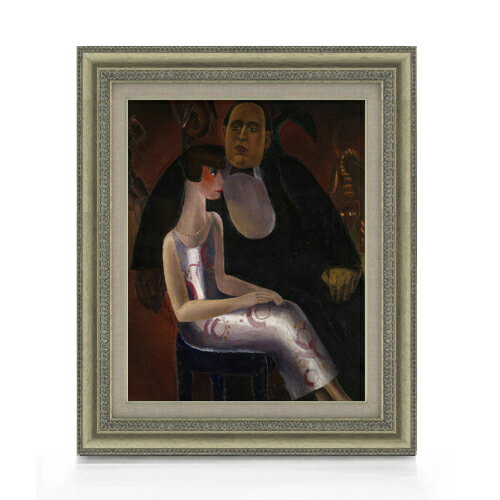 樂天商城 - 【油絵 直筆仕上げ】ベルゲ ヘッケとその妻ノリーヌ F6 【額入り】 絵画 販売 6号 油彩 抽象画 558×467mm 複製画 送料無料 プレゼント ギフト 開店祝い 開業祝い 退職祝い 新築祝い リビング 玄関 モダン アートフレーム 壁掛け