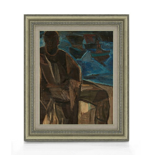 【油絵 直筆仕上げ】ペルメケ オーステンデのフィッサー F6 【額入り】 絵画 販売 6号 油彩 抽象画 558×467mm 複製画 送料無料 プレゼント ギフト 開店祝い 開業祝い 退職祝い 新築祝い リビング 玄関 モダン アートフレーム 壁掛け