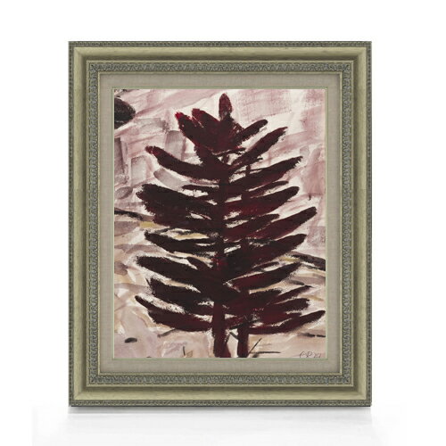 樂天商城 - 【油絵 直筆仕上げ】ロルフス　ロートブラウネ・タンネ F6 【額入り】 絵画 販売 6号 油彩 抽象画 558×467mm 複製画 送料無料 プレゼント ギフト 開店祝い 開業祝い 退職祝い 新築祝い リビング 玄関 モダン アートフレーム 壁掛け