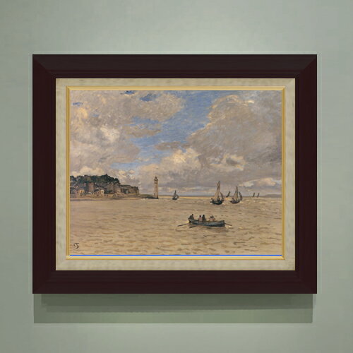 Rakuten - 【油絵 直筆仕上げ】クロード・モネ 救済院の灯台 F6 【額入り】 絵画 販売 6号 油彩 風景画 556×465mm 複製画 送料無料 プレゼント ギフト 開店祝い 開業祝い 退職祝い 新築祝い リビング 玄関 モダン アートフレーム 壁掛け