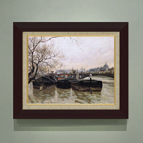 樂天商城 - 【油絵 直筆仕上げ】フリット・タヴロー Flooding by the Seine F6 【額入り】 絵画 販売 6号 油彩 風景画 556×465mm 複製画 送料無料 プレゼント ギフト 開店祝い 開業祝い 退職祝い 新築祝い リビング 玄関 モダン アートフレーム 壁掛け
