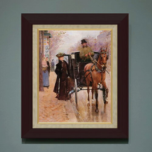 Rakuten - 【油絵 直筆仕上げ】ジャン・ベロー Photogravure aquarellee F6 【額入り】 絵画 販売 6号 油彩 風景画 556×465mm 複製画 送料無料 プレゼント ギフト 開店祝い 開業祝い 退職祝い 新築祝い リビング 玄関 モダン アートフレーム 壁掛け