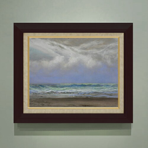 Rakuten - 【油絵 直筆仕上げ】トライオン A Shift of Wind from East to Northwest F6 【額入り】 絵画 販売 6号 油彩 風景画 556×465mm 複製画 送料無料 プレゼント ギフト 開店祝い 開業祝い 退職祝い 新築祝い リビング 玄関 モダン アートフレーム 壁掛け