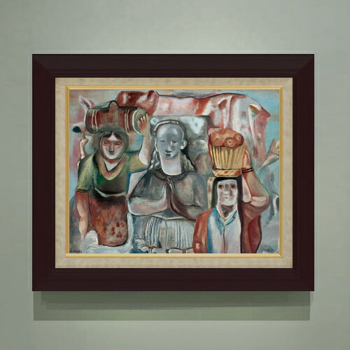 Rakuten - 【油絵 直筆仕上げ】ホジキンス Spanish Shrine F6 【額入り】 絵画 販売 6号 油彩 抽象画 556×465mm 複製画 送料無料 プレゼント ギフト 開店祝い 開業祝い 退職祝い 新築祝い リビング 玄関 モダン アートフレーム 壁掛け