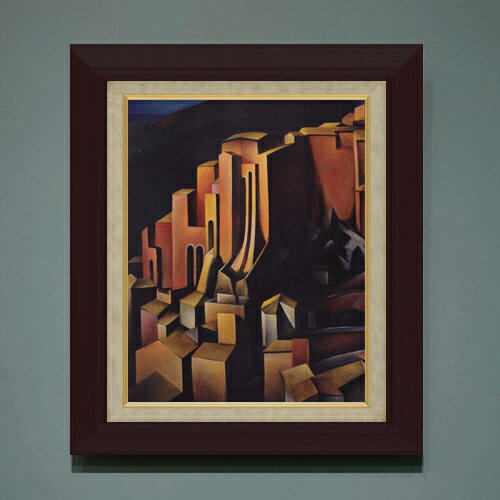 樂天商城 - 【油絵 直筆仕上げ】カノルト オレヴァノ F6 【額入り】 絵画 販売 6号 油彩 抽象画 556×465mm 複製画 送料無料 プレゼント ギフト 開店祝い 開業祝い 退職祝い 新築祝い リビング 玄関 モダン アートフレーム 壁掛け