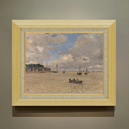 樂天商城 - 【油絵 直筆仕上げ】クロード・モネ 救済院の灯台 F6 【額入り】 絵画 販売 6号 油彩 風景画 556×465mm 複製画 送料無料 プレゼント ギフト 開店祝い 開業祝い 退職祝い 新築祝い リビング 玄関 モダン アートフレーム 壁掛け