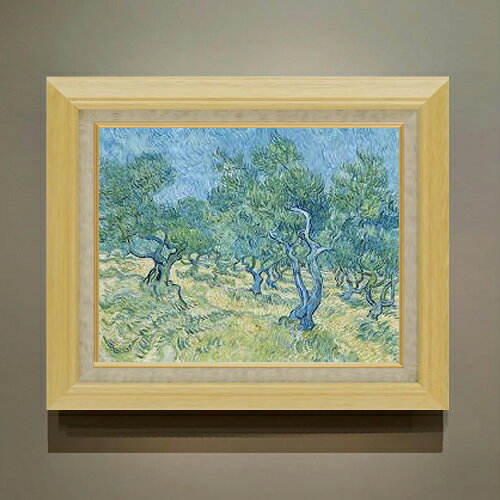 【油絵 直筆仕上げ】ゴッホ パリ郊外にて F6 【額入り】 絵画 販売 6号 油彩 風景画 556×465mm 複製画 送料無料 プレゼント ギフト 開店祝い 開業祝い 退職祝い 新築祝い リビング 玄関 モダン アートフレーム 壁掛け ラッピング 油絵画