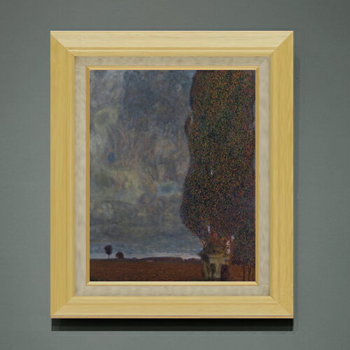 【油絵 直筆仕上げ】クリムト The Large Poplar 2 F6 【額入り】 絵画 販売 6号 油彩 抽象画 556×465mm 複製画 送料無料 プレゼント ギフト 開店祝い 開業祝い 退職祝い 新築祝い リビング 玄関 モダン アートフレーム 壁掛け