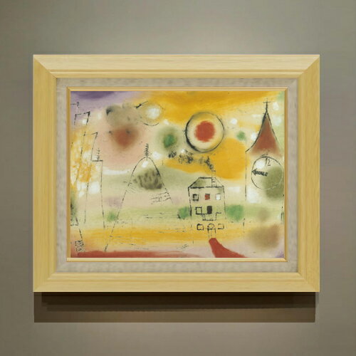 パウル・クレー WinterDay,Shortly before Noon F6  絵画 販売 6号 油彩 抽象画 556×465mm 複製画 送料無料 プレゼント ギフト 開店祝い 開業祝い 退職祝い 新築祝い リビング 玄関 モダン アートフレーム 壁掛け