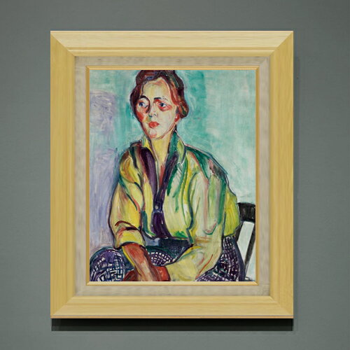 抽象畫 - 【油絵 直筆仕上げ】マルファッティ The Student F6 【額入り】 絵画 販売 6号 油彩 抽象画 556×465mm 複製画 送料無料 プレゼント ギフト 開店祝い 開業祝い 退職祝い 新築祝い リビング 玄関 モダン アートフレーム 壁掛け