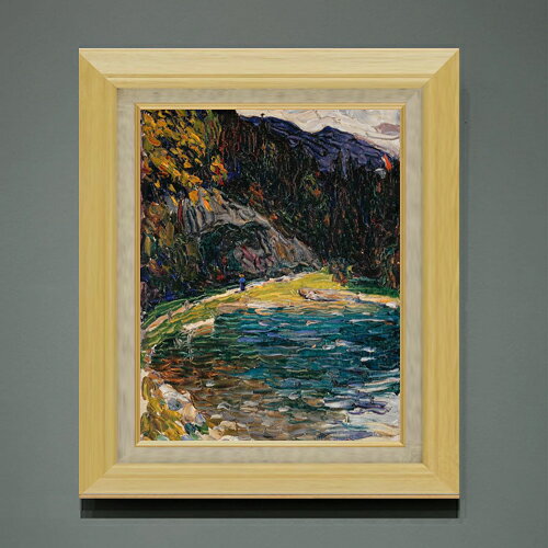 ワシリー・カンディンスキー Kochel, Alte Kesselbergstrasse F6  絵画 販売 6号 油彩 抽象画 556×465mm 複製画 送料無料 プレゼント ギフト 開店祝い 開業祝い 退職祝い 新築祝い リビング 玄関 モダン アートフレーム 壁掛け