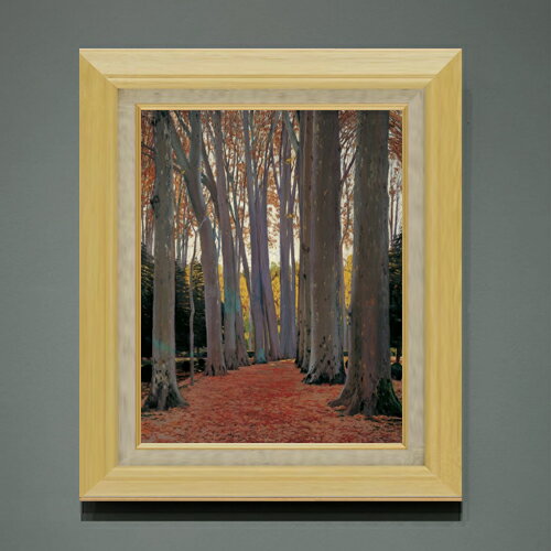 樂天商城 - 【油絵 直筆仕上げ】ルシニョール Avenue of Plane Trees F6 【額入り】 絵画 販売 6号 油彩 風景画 556×465mm 複製画 送料無料 プレゼント ギフト 開店祝い 開業祝い 退職祝い 新築祝い リビング 玄関 モダン アートフレーム 壁掛け