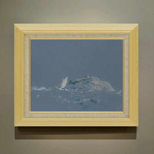 樂天商城 - 【油絵 直筆仕上げ】デイヴィス ベアアイランド灯台 F6 【額入り】 絵画 販売 6号 油彩 抽象画 556×465mm 複製画 送料無料 プレゼント ギフト 開店祝い 開業祝い 退職祝い 新築祝い リビング 玄関 モダン アートフレーム 壁掛け