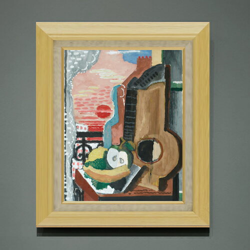 Rakuten - 【油絵 直筆仕上げ】マルクーシス Nature Morte Devant La Fentre F6 【額入り】 絵画 販売 6号 油彩 抽象画 556×465mm 複製画 送料無料 プレゼント ギフト 開店祝い 開業祝い 退職祝い 新築祝い リビング 玄関 モダン アートフレーム 壁掛け