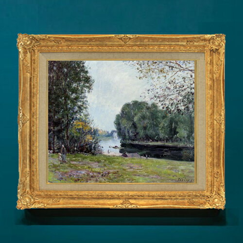 絵自体（キャンバス）の大きさ　455×380mm 表面アクリル透明保護板　額縁吊り紐　付属 ※一部在庫商品は早期出荷可能の場合がございます。 お急ぎに際は別途Eメールにてお問い合わせください。 お問い合わせメールアドレス 　shopmaster@artrest.jp 【留意事項】 ※注文個数によりお届け日が変わることがあります。 ※直筆仕上げ商品のため色彩が若干異なる場合がございますので 予めご了承くださいませ。 絵画 販売 インテリア 油絵 油彩 壁掛け 複製画 風景画 ゴッホ モネ ルノワール その他 静物画 肖像画 アート プレゼント 開業祝い 退職祝い 新築祝い 玄関 リビングアート 風水 縁起 フレーム 贈り物シスレー サマーリバー