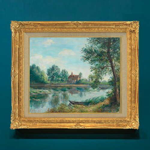 絵自体（キャンバス）の大きさ　455×380mm 表面アクリル透明保護板　額縁吊り紐　付属 ※一部在庫商品は早期出荷可能の場合がございます。 お急ぎに際は別途Eメールにてお問い合わせください。 お問い合わせメールアドレス 　shopmaster@artrest.jp 【留意事項】 ※注文個数によりお届け日が変わることがあります。 ※直筆仕上げ商品のため色彩が若干異なる場合がございますので 予めご了承くださいませ。 絵画 販売 インテリア 油絵 油彩 壁掛け 複製画 風景画 ゴッホ モネ ルノワール その他 静物画 肖像画 アート プレゼント 開業祝い 退職祝い 新築祝い 玄関 リビングアート 風水 縁起 フレーム 贈り物シスレー サン＝マメス河口