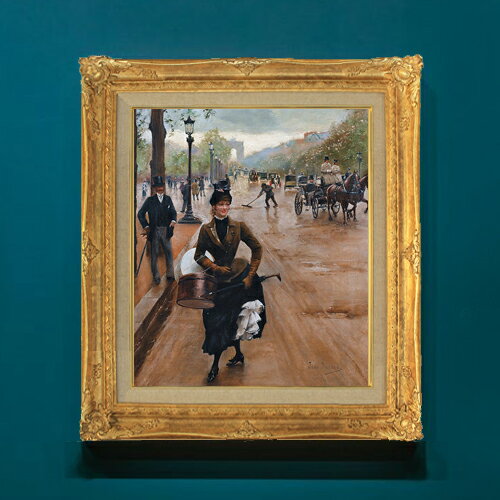 絵自体（キャンバス）の大きさ　455×380mm 表面アクリル透明保護板　額縁吊り紐　付属 ※一部在庫商品は早期出荷可能の場合がございます。 お急ぎに際は別途Eメールにてお問い合わせください。 お問い合わせメールアドレス 　shopmaster@artrest.jp 【留意事項】 ※注文個数によりお届け日が変わることがあります。 ※直筆仕上げ商品のため色彩が若干異なる場合がございますので 予めご了承くださいませ。 絵画 販売 インテリア 油絵 油彩 壁掛け 複製画 風景画 ゴッホ モネ ルノワール その他 静物画 肖像画 アート プレゼント 開業祝い 退職祝い 新築祝い 玄関 リビングアート 風水 縁起 フレーム 贈り物ジャン・ベロー シャンゼリゼの帽子屋