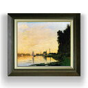 【油絵 直筆仕上げ】クロード・モネ Argenteuil, Late Afternoon F8 【額入り】 絵画 販売 8号 油彩 風景画 600×526mm 複製画 送料無料 プレゼント ギフト 開店祝い 開業祝い 退職祝い 新築祝い リビング 玄関 モダン アートフレーム 壁掛け