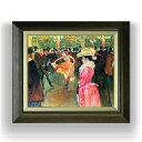 【油絵 直筆仕上げ】ロートレック ムーラン・ルージュの舞踏会 F8 【額入り】 絵画 販売 8号 油彩 風景画 600×526mm 複製画 送料無料 プレゼント...