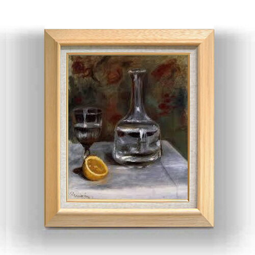 【油絵 直筆仕上げ】ルノワール Still Life with Carafe F8 【額入り】 絵画 販売 8号 油彩 風景画 600×526mm 複製画 送料無料 プレゼント ギフト 開店祝い 開業祝い 退職祝い 新築祝い リビング 玄関 モダン アートフレーム 壁掛け