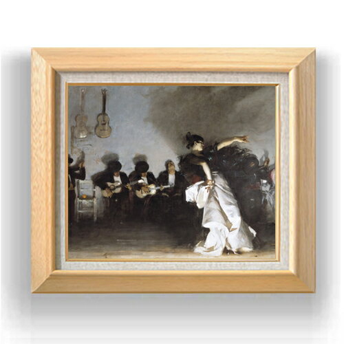 【油絵 直筆仕上げ】サージェント El Jaleo F8 【額入り】 絵画 販売 8号 油彩 風景画 600×526mm 複製..