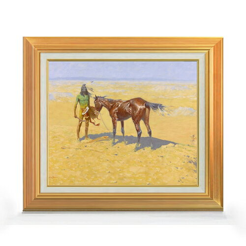 レミントン Ridden Down F8  絵画 販売 8号 油彩 風景画 592×518mm 複製画 送料無料 プレゼント ギフト 開店祝い 開業祝い 退職祝い 新築祝い リビング 玄関 モダン 近代アート 壁掛け
