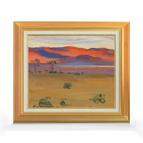 【油絵 直筆仕上げ】カレラ サバンナの夕日 F8 【アップグレード額】 絵画 販売 8号 油彩 抽象画 592×5..