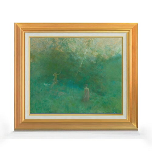 抽象畫 - 【油絵 直筆仕上げ】デューイング 白樺 F8 【アップグレード額】 絵画 販売 8号 油彩 抽象画 592×518mm 複製画 送料無料 プレゼント ギフト 開店祝い 開業祝い 退職祝い 新築祝い リビング 玄関 モダン 近代アート 壁掛け