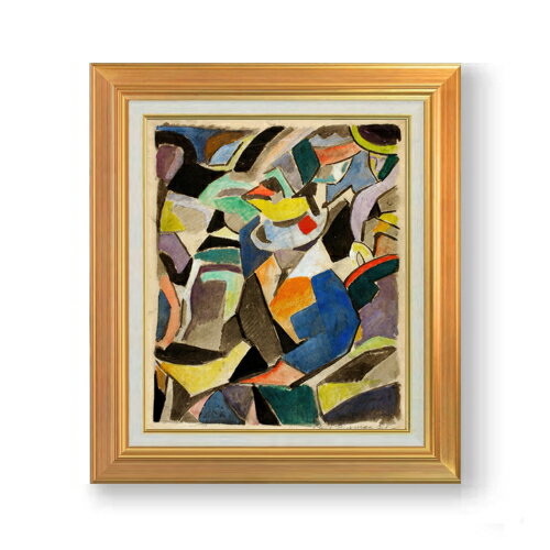 Rakuten - 【油絵 直筆仕上げ】ニューマン 抽象的 F8 【アップグレード額】 絵画 販売 8号 油彩 抽象画 592×518mm 複製画 送料無料 プレゼント ギフト 開店祝い 開業祝い 退職祝い 新築祝い リビング 玄関 モダン 近代アート 壁掛け