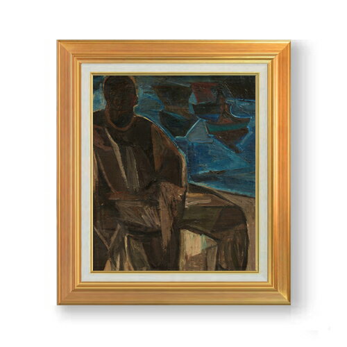 【油絵 直筆仕上げ】ペルメケ オーステンデのフィッサー F8 【アップグレード額】 絵画 販売 8号 油彩 抽象画 592×518mm 複製画 送料無料 プレゼント ギフト 開店祝い 開業祝い 退職祝い 新築祝い リビング 玄関 モダン 近代アート 壁掛け